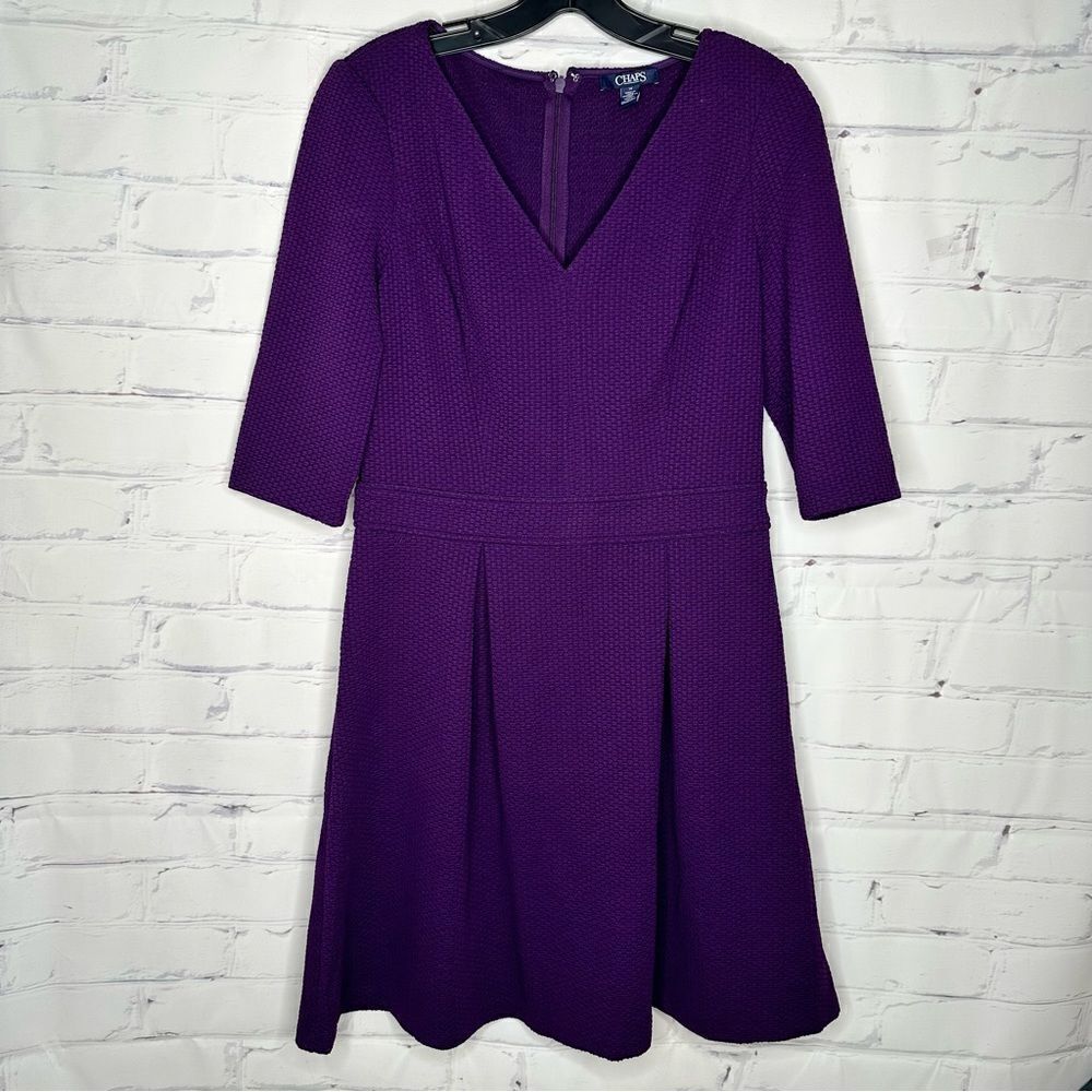Chaps size 10 purple dress